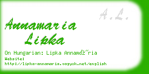 annamaria lipka business card